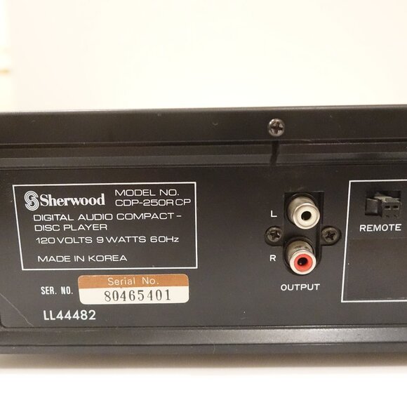 Sherwood CDP-250R CP Vintage Single Disc CD Player - Picture 15 of 16